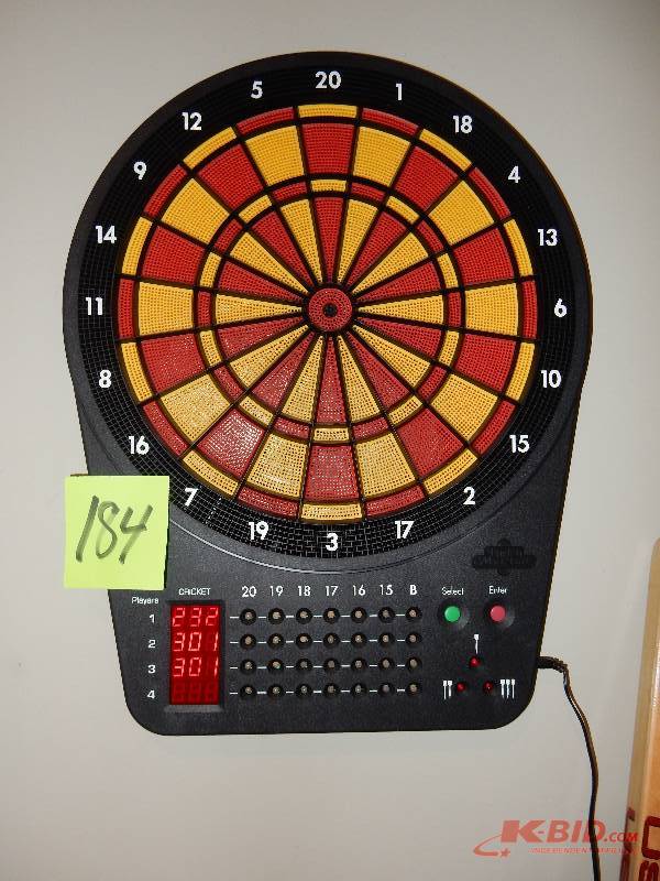 lot 184 image: SUPER TRON-X Electronic Soft Tip Dart Game