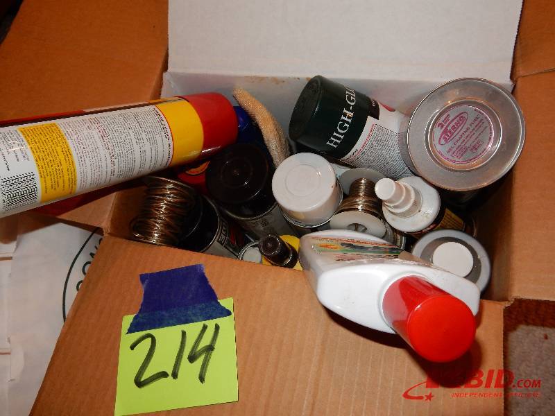lot 214 image: Lot of various type of cleaners conditioners etc.