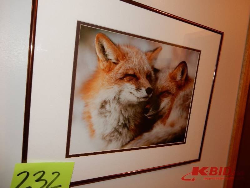 lot 232 image: Two Cuddling Fox