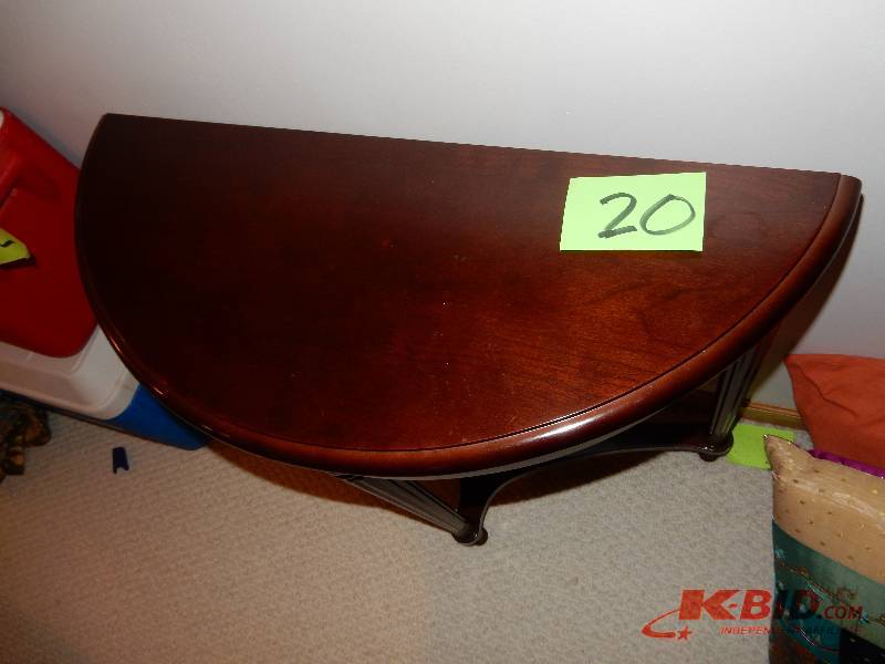 lot 20 image: Half Moon Accent Table