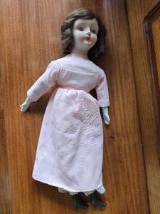 Vintage Bisque Porcelain Head and Fabric Body