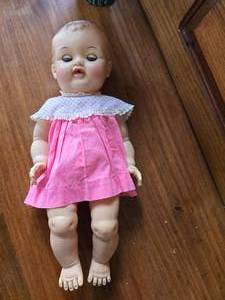 Tiny Tears Doll Vintage Pink Dress