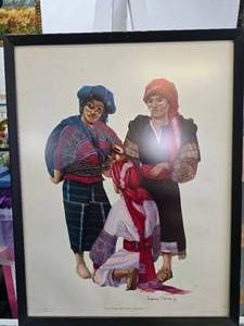 Framed Lithograph Frederick Crocker Jr