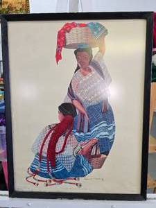 Frederick Crocker Jr Framed Lithograph