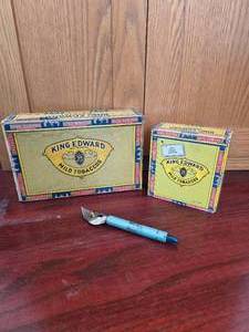 2 Cigar Boxes, One Vintage Bottle Opener