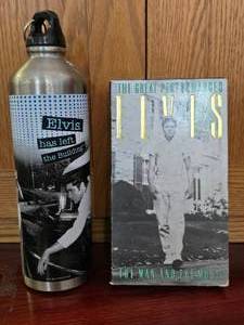 Elvis VHS and Water Bottle Elvis Has Left The Building