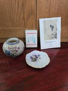 Porcelain Sweet, Ceramic Vase, Season Greetings, Pocket Sized Art Book