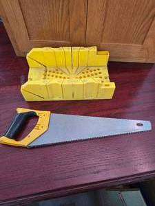 Saw and Stanley Miter Box