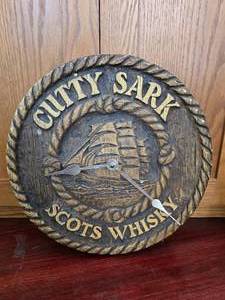 Cutting Sark Scots Whisky Clock-untested