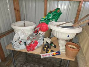 Gardening Supplies and Equipment including Pots, Planters