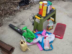 Garden Tools and Supplies including Expert Blower, Miracle-Gro Plant Food, and Garden Chemicals