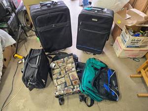 Atlantic and American Tourister Suitcases, Tapestry Shopping Tote, and Duffel Bags