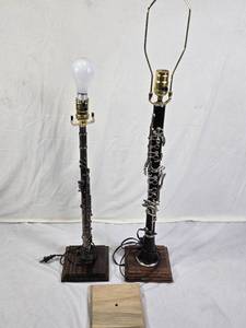 Clarinet and Flute Lamp Set