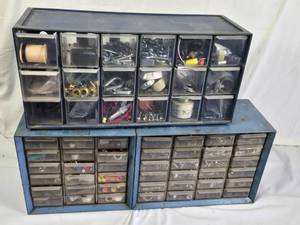 Akro-Mils Storage Cabinets with Assorted Hardware