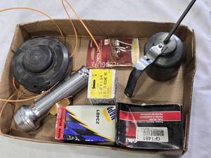 Oil Can, Fuel Filter and Assorted Automotive Parts
