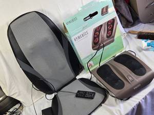 Homedics Deep Kneading Shiatsu Foot Massager and Snailax Back Massager (untested)