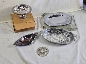 Wilton Armetale and Oneida Silverplate Serving Pieces