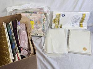 Assorted Gift Wrap, Table Covers, and Cards