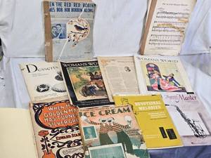 Lot of Vintage Magazines and Sheet Music