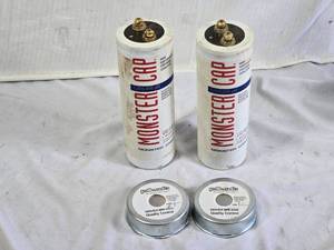 Monster Cap 1,000,000 uF Capacitors and Polk Audio MW 4003 Drivers - Untested