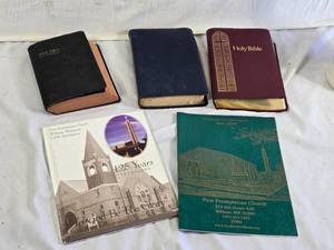 Collection of Bibles and Church History Books