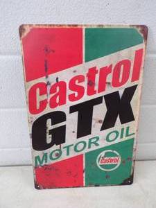Castrol GTX Metal Sign