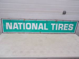 National Tire Metal Sign