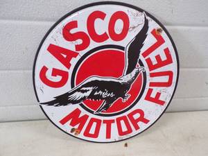 Gasco Motor Fuel Metal Sign