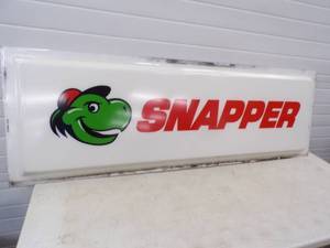 Original Snapper Backlit Plexiglass Sign Panel Raised Sign