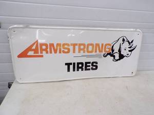 Original Armstrong Tires Metal Sign