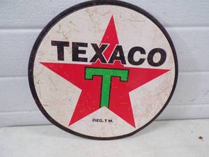 Texaco Metal Sign