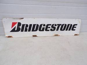 Heavy Metal Double Sided Bridgestone  Firestone Sign