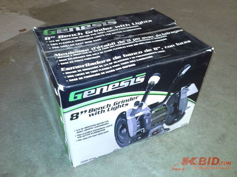 Genesis 8 Bench Grinder with Lights