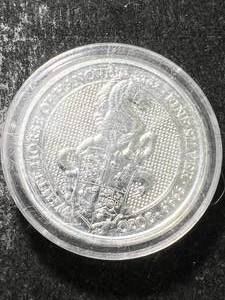2020 WHITE HORSE OF HANOVER 2 TROY OZ .9999 FINE SILVER IN AIRTITE