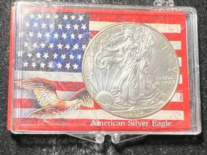 2012 AMERICAN SILVER EAGLE 1 TROY OZ .999 FINE SILVER IN CASE