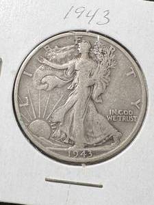 1943-S US WALKING LIBERTY HALF DOLLAR