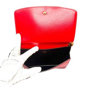 Louis Vuitton Red Epi Leather Pochette Twin GM Crossbody Bag; Pre-Owned Retail $1,200