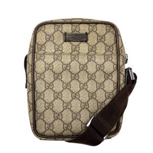 Gucci Beige GG Supreme Canvas Messenger Crossbody Bag Pre-Owned Retail $950