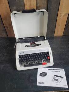 Collectible Royal Olivetti Mid Modern Typewriter, Case & Manual
