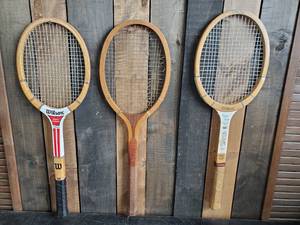 3 Very Collectible Vintage Tennis Racket Connors & Evert