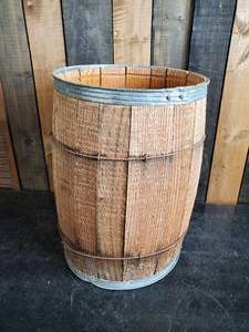Large Decorative Wooden Nail Keg