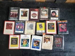 16 Never Opened Vintage 8 Tracks Tapes Kansas, Elvis, Willie and More