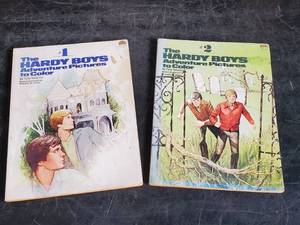 2 Very Rare Unused 1977 Hardy Boys Coloring Books