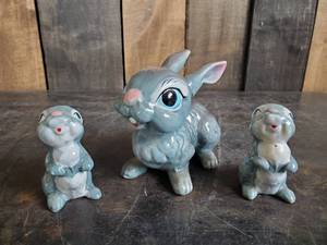 Very Collectible Kreiss & Co Thumper Rabbit and Babies Ceramics