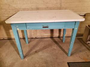 Fantastic Bohn Sanitor Table  Porcelain Top with Drawer St. Paul