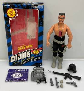 Pre-Owned 1992 12 GI Joe Hall Of Fame (Major Blood) Action Figure (With Original Box) Chest Plate Missing