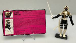 1992 GI Joe (Storm Shadow) Action Figure With File Card And More (Almost Complete)