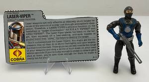 1990 GI Joe (Laser Viper) Action Figure With File Card And More (Almost Complete)