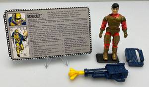 1992 GI Joe (BARRICADE) Action Figure With File Card And More (Almost Complete)