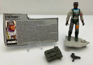 1990 GI Joe (STRETCHER) Action Figure With File Card And More (Almost Complete)